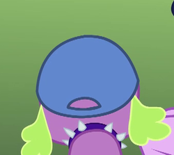 Size: 340x303 | Tagged: safe, screencap, spike, spike the regular dog, dog, equestria girls, g4, my little pony equestria girls: legend of everfree, cap, cropped, hat, male