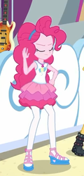 Size: 251x522 | Tagged: safe, screencap, pinkie pie, equestria girls, equestria girls specials, g4, my little pony equestria girls: better together, my little pony equestria girls: rollercoaster of friendship, cropped, eyes closed, geode of sugar bombs