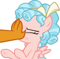Size: 3080x3000 | Tagged: safe, artist:frownfactory, cozy glow, smolder, pegasus, pony, g4, what lies beneath, .svg available, bow, claws, cozybuse, eyes closed, female, filly, foal, hair bow, high res, offscreen character, shut up, simple background, solo focus, svg, transparent background, vector, wings