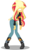 Size: 3000x4530 | Tagged: safe, artist:lifes-remedy, sunset shimmer, equestria girls, g4, abuse, atomic wedgie, clothes, female, gritted teeth, humiliation, mugen, panties, shimmerbuse, simple background, solo, sunset shimmer day, transparent background, underwear, wedgie, yellow underwear