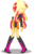 Size: 3000x4530 | Tagged: safe, artist:lifes-remedy, sunset shimmer, equestria girls, g4, abuse, atomic wedgie, boots, clothes, female, gritted teeth, high heel boots, humiliation, jacket, leather, leather jacket, mugen, panties, shimmerbuse, shoes, simple background, skirt, solo, sunset shimmer day, transparent background, underwear, wedgie, yellow underwear