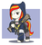 Size: 984x1080 | Tagged: safe, artist:buckweiser, oc, oc only, oc:poniko, pony, climbing harness, clothes, female, hibana, hoodie, japan, japan ponycon, mare, operator, pose, rainbow six siege, solo, special assault team, weapon