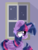 Size: 2100x2800 | Tagged: safe, artist:fluorbaryt, twilight sparkle, alicorn, pony, g4, female, high res, solo, twilight sparkle (alicorn), window