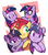 Size: 1270x1440 | Tagged: safe, artist:rvceric, mean twilight sparkle, sci-twi, sunset shimmer, tree of harmony, twilight sparkle, pony, unicorn, equestria girls, g4, my little pony: friendship is magic, the mean 6, what lies beneath, :t, adoracreepy, awkward, clone, creepy, cute, equestria girls ponified, evil smile, female, glasses, grin, gritted teeth, hoof on chin, lesbian, lidded eyes, looking at each other, looking at someone, looking at you, looking sideways, mare, multeity, open mouth, passepartout, personal space invasion, ponified, ship:sci-twishimmer, ship:sunset twiangle, ship:sunsetsparkle, shipping, smiling, smiling at you, sparkle sparkle sparkle, sunset gets all the twilights, sunset shimmer gets all the mares, sweat, sweatdrops, teeth, treelight sparkle, underhoof, unicorn sci-twi, varying degrees of want, worried