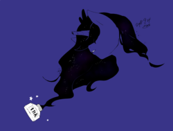 Size: 1720x1300 | Tagged: safe, artist:potetecyu_to, princess luna, alicorn, pony, g4, crown, female, jewelry, mare, regalia, solo