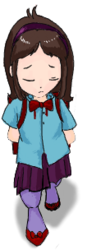 Size: 106x304 | Tagged: artist needed, safe, oc, oc only, satyr, clothes, offspring, school uniform