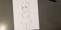 Size: 4032x1960 | Tagged: safe, artist:dj-black-n-white, oc, oc only, oc:thickette, satyr, offspring, parent:deer