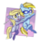 Size: 1309x1500 | Tagged: safe, artist:justpornoml, derpy hooves, oc, oc:cloud cuddler, pegasus, pony, g4, chibi, cute, cutie mark, dusk, female, glasses, heart eyes, mouse cursor, one eye closed, pegasus oc, simple background, tongue out, transparent background, wingding eyes