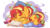 Size: 3840x2160 | Tagged: safe, artist:pirill, ray, sunset shimmer, gecko, pony, unicorn, g4, cheek fluff, chibi, cute, cutie mark, ear fluff, eyes closed, female, high res, hnnng, pillow, raybetes, shimmerbetes, sleeping, smiling, solo, sunset shimmer day, weapons-grade cute