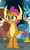 Size: 356x587 | Tagged: safe, screencap, gallus, smolder, yona, dragon, griffon, yak, g4, what lies beneath, bow, claws, cloven hooves, cropped, dragoness, female, hair bow, male, monkey swings, solo focus, wings