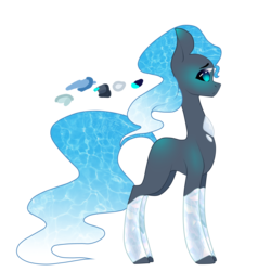 Size: 2311x2311 | Tagged: safe, artist:eclispeluna, oc, oc only, oc:water walker, earth pony, pony, female, high res, mare, simple background, solo, transparent background