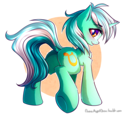 Size: 2175x2013 | Tagged: safe, artist:chaosangeldesu, part of a set, lyra heartstrings, pony, unicorn, g4, cute, female, high res, looking at you, looking back, looking back at you, lyrabetes, mare, simple background, smiling, solo, transparent background