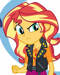 Size: 576x720 | Tagged: safe, screencap, sunset shimmer, equestria girls, equestria girls series, g4, rollercoaster of friendship, clothes, cropped, geode of empathy, jacket
