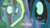 Size: 1920x1080 | Tagged: safe, edit, edited screencap, screencap, ocellus, queen chrysalis, changeling, changeling queen, g4, my little pony: friendship is magic, what lies beneath, disguise, disguised changeling, female, nightmare cave, quantum leap (tv series), reflection, sam beckett, solo