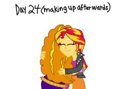 Size: 1069x747 | Tagged: safe, artist:ktd1993, adagio dazzle, sunset shimmer, equestria girls, g4, female, hug, lesbian, ship:sunsagio, shipping, simple background, transparent background