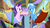 Size: 1920x1080 | Tagged: safe, screencap, starlight glimmer, trixie, pony, unicorn, g4, my little pony best gift ever, chocolate, duo, female, food, hammock, hoof hold, hot chocolate, mare, mug, sitting, smiling, tree, trixie's wagon, youtube link