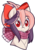 Size: 1539x2190 | Tagged: safe, artist:xwhitedreamsx, oc, oc only, oc:sweet velvet, bat pony, pony, bat pony oc, bow, clothes, cute, female, hair bow, mare, red eyes, scarf, simple background, smiling, solo, transparent background