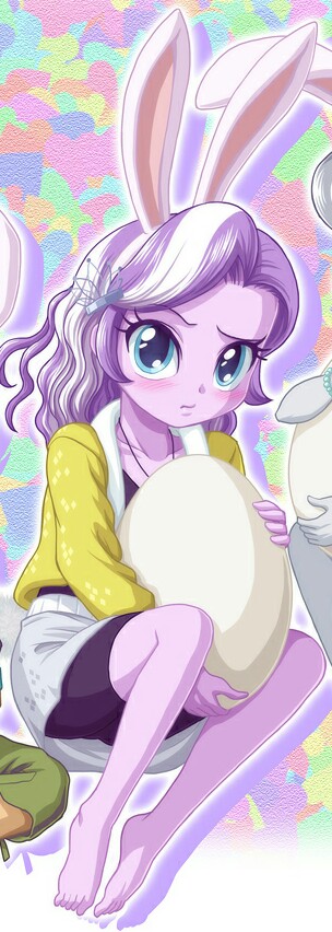 Diamond Tiara Rabbitears #1841378 - safe, artist:uotapo, edit, diamond tiara, equestria girls ...