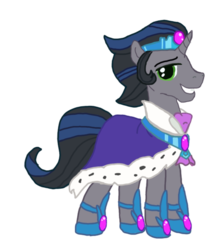 Size: 573x670 | Tagged: safe, edit, gameloft, idw, king sombra, pony, unicorn, g4, reflections, spoiler:comic, good king sombra, idw showified, lidded eyes, male, simple background, solo, stallion, transparent background