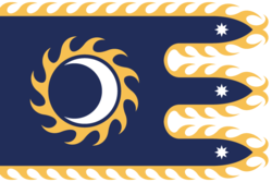 Size: 703x470 | Tagged: safe, artist:traachon, derpibooru exclusive, flag, flag of equestria, moon, no pony, redesign, simple background, stars, sun, transparent background, vector