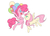 Size: 1500x1080 | Tagged: safe, artist:bluecrow, fluttershy, pinkie pie, earth pony, pegasus, pony, g4, balloon, cupcake, duo, female, floating, flying, food, mare, simple background, then watch her balloons lift her up to the sky, white background