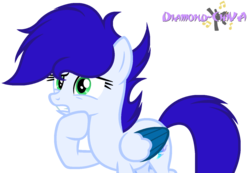 Size: 1414x980 | Tagged: safe, artist:diamond-chiva, oc, oc only, oc:thunder speed, pegasus, pony, female, mare, simple background, solo, transparent background, two toned wings