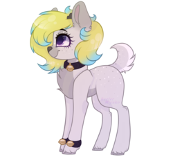 Size: 1024x947 | Tagged: safe, artist:_spacemonkeyz_, oc, oc only, oc:flourite comet, deer pony, original species, female, simple background, solo, transparent background