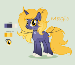 Size: 1024x888 | Tagged: safe, artist:aurora-light-x, oc, oc only, oc:magic, pony, unicorn, deviantart watermark, female, mare, obtrusive watermark, reference sheet, simple background, solo, watermark