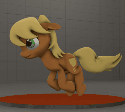 Size: 722x648 | Tagged: safe, artist:fishimira, ms. harshwhinny, earth pony, pony, g4, 3d, animated, female, loop, running, solo, source filmmaker, stage.bsp
