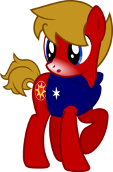 Size: 5000x7581 | Tagged: safe, artist:pilot231, oc, oc only, oc:max mustang, earth pony, pony, absurd resolution, clothes, in awe, simple background, snow tip nose, solo, transparent background, vector, vest