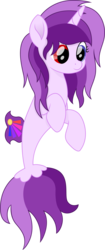 Size: 4041x9618 | Tagged: safe, artist:cirillaq, oc, oc only, oc:purple eye, seapony (g4), absurd resolution, female, simple background, solo, species swap, transparent background