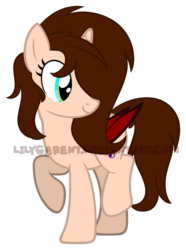 Size: 1024x1375 | Tagged: safe, artist:lilygarent, oc, oc only, oc:dede, bat pony, pony, female, mare, simple background, solo, transparent background