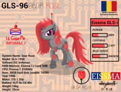 Size: 2048x1556 | Tagged: safe, artist:wvdr220dr, oc, oc:gearrose, pony, robot, robot pony, '90s, imfomaz os, romania