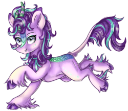 Size: 2370x2060 | Tagged: safe, artist:ilynalta, starlight glimmer, kirin, g4, sounds of silence, female, high res, kirin starlight, kirin-ified, simple background, smiling, solo, species swap, transparent background