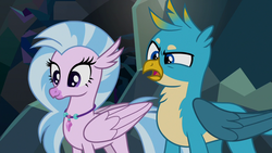 Size: 1280x720 | Tagged: safe, screencap, gallus, silverstream, griffon, hippogriff, g4, what lies beneath
