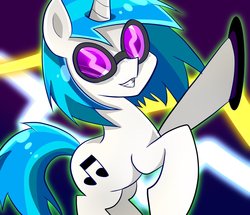 Size: 1088x935 | Tagged: safe, artist:yuyutsuka_0130, dj pon-3, vinyl scratch, pony, unicorn, g4, female, glasses, mare, solo