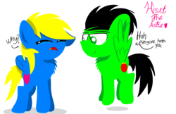 Size: 3072x1991 | Tagged: safe, artist:hearttheartist, oc, oc:heart cake, oc:mars angel, pegasus, pony, angelcake, crying, cute, marsheart, shipping