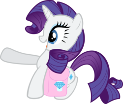 Size: 8000x6761 | Tagged: safe, artist:pilot231, rarity, pony, filli vanilli, g4, absurd resolution, cute, eyeshadow, female, happy, makeup, outstretched hoof, raribetes, saddle bag, simple background, solo, squatting, transparent background, vector