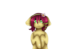 Size: 2769x1761 | Tagged: safe, artist:czywko, oc, oc only, oc:lil happiness, earth pony, pony, anime style, digital art, female, gift art, green eyes, mare, simple background, solo, transparent background
