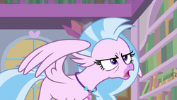 Size: 1280x720 | Tagged: safe, screencap, silverstream, classical hippogriff, hippogriff, g4, my little pony: friendship is magic, what lies beneath, female, imitation, solo