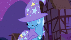 Size: 1280x720 | Tagged: safe, edit, screencap, aloe, lotus blossom, starlight glimmer, trixie, g4, magic duel, no second prances, animated, cucumber, cute, female, food, house, lying down, massage, mirror, mud mask, night, plant, ponyville, ponyville spa, resting, sound, spa twins, towel, tree, webm