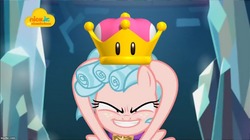 Size: 888x499 | Tagged: safe, edit, edited screencap, screencap, cozy glow, pony, g4, school raze, bowsette, crown, empress, equestria is doomed, female, filly, foal, imminent humanization, jewelry, meme, pure concentrated unfiltered evil of the utmost potency, pure unfiltered evil, regalia, solo, super crown, this will not end well, toadette, xk-class end-of-the-world scenario