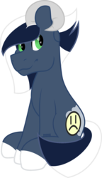 Size: 1038x1796 | Tagged: safe, artist:ponkus, oc, oc only, goat pony, hybrid, female, green eyes, horns, mare, simple background, smiling, solo, transparent background