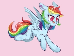 Size: 1600x1200 | Tagged: safe, artist:royal, rainbow dash, pegasus, pony, g4, female, mare, simple background, solo