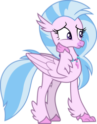 Size: 3000x3817 | Tagged: safe, artist:cloudy glow, silverstream, classical hippogriff, hippogriff, g4, the hearth's warming club, cute, diastreamies, female, high res, simple background, solo, transparent background, vector