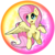 Size: 2539x2539 | Tagged: safe, artist:flamevulture17, fluttershy, pegasus, pony, g4, female, high res, looking away, mare, open mouth, orb, smiling, solo, spread wings, turned head, wings