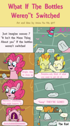 Size: 1000x1800 | Tagged: safe, artist:artistathefilly, pinkie pie, pound cake, pumpkin cake, g4, it isn't the mane thing about you, season 7, comic