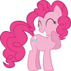 Size: 5614x5615 | Tagged: safe, artist:ace play, pinkie pie, pony, g4, absurd resolution, female, giggling, simple background, solo, transparent background, vector