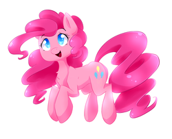 Size: 2483x2017 | Tagged: safe, artist:cynicalsonata, pinkie pie, earth pony, pony, g4, chest fluff, colored pupils, cute, diapinkes, female, high res, mare, simple background, solo, white background