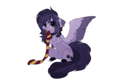 Size: 2000x1284 | Tagged: safe, artist:php146, oc, oc only, oc:drawing dye, pegasus, pony, chibi, clothes, female, mare, scarf, simple background, solo, transparent background